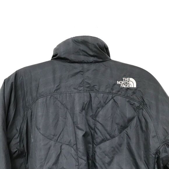 The North Face Full Zip Quilted Black Nylon Jacket - Size Small - Picture 2 of 6